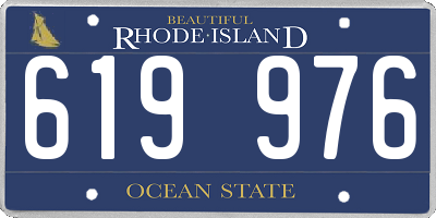 RI license plate 619976