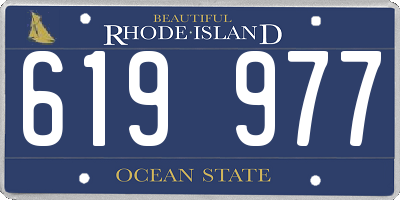 RI license plate 619977