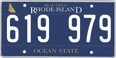 RI license plate 619979