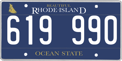 RI license plate 619990