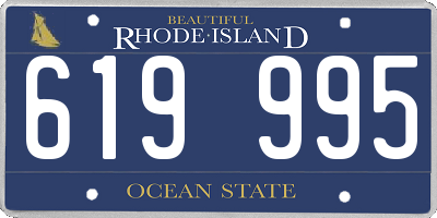 RI license plate 619995