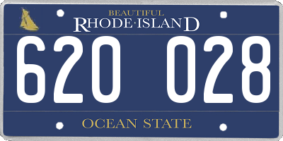RI license plate 620028