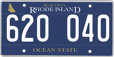 RI license plate 620040