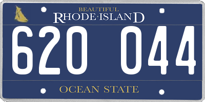 RI license plate 620044