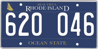 RI license plate 620046