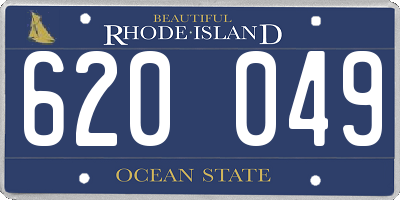 RI license plate 620049
