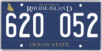 RI license plate 620052