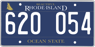 RI license plate 620054