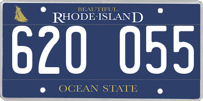 RI license plate 620055