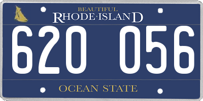 RI license plate 620056