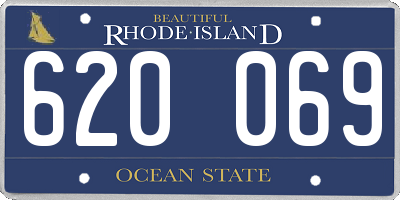 RI license plate 620069