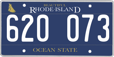 RI license plate 620073