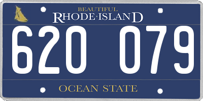 RI license plate 620079