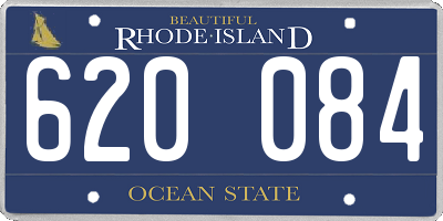 RI license plate 620084