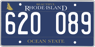 RI license plate 620089