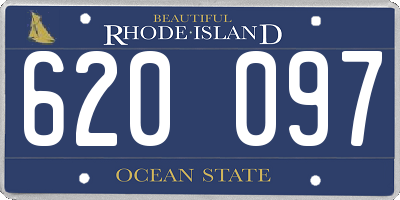 RI license plate 620097