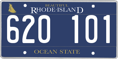 RI license plate 620101