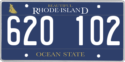 RI license plate 620102