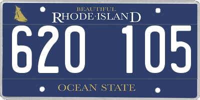 RI license plate 620105
