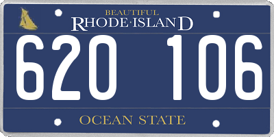 RI license plate 620106