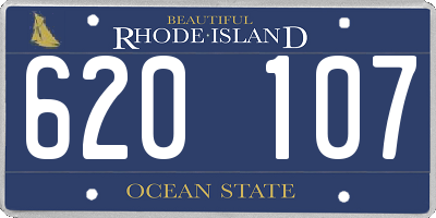 RI license plate 620107