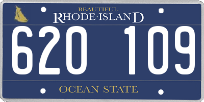 RI license plate 620109