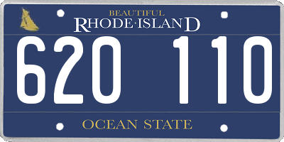RI license plate 620110