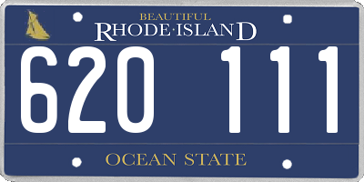 RI license plate 620111