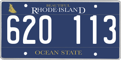 RI license plate 620113