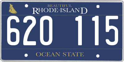 RI license plate 620115