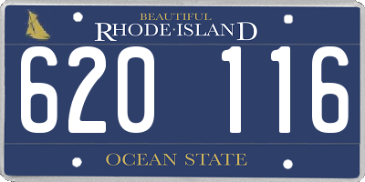 RI license plate 620116