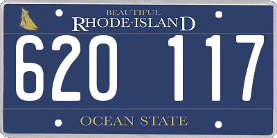 RI license plate 620117