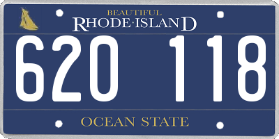 RI license plate 620118