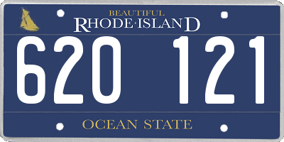 RI license plate 620121