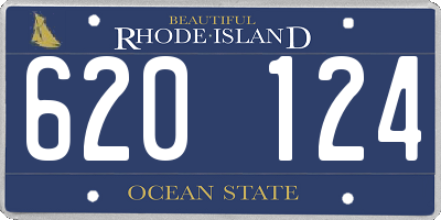 RI license plate 620124