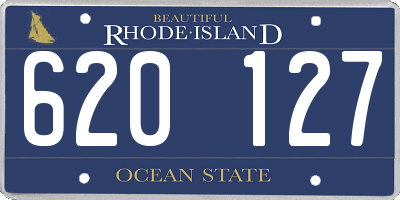 RI license plate 620127