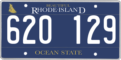 RI license plate 620129