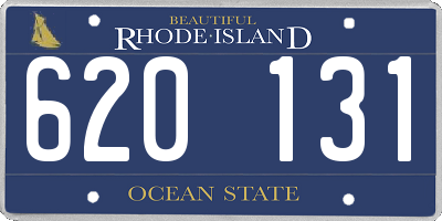 RI license plate 620131