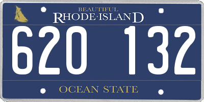 RI license plate 620132