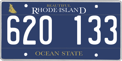 RI license plate 620133
