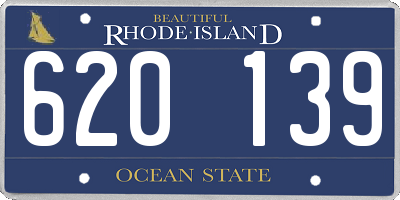RI license plate 620139