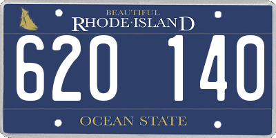 RI license plate 620140