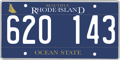 RI license plate 620143
