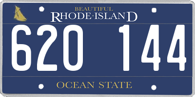 RI license plate 620144