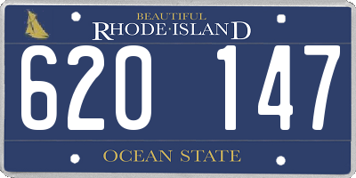 RI license plate 620147