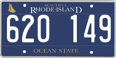 RI license plate 620149