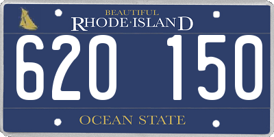 RI license plate 620150