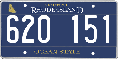 RI license plate 620151