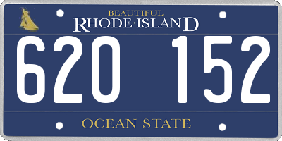 RI license plate 620152