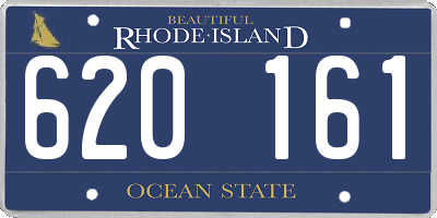RI license plate 620161